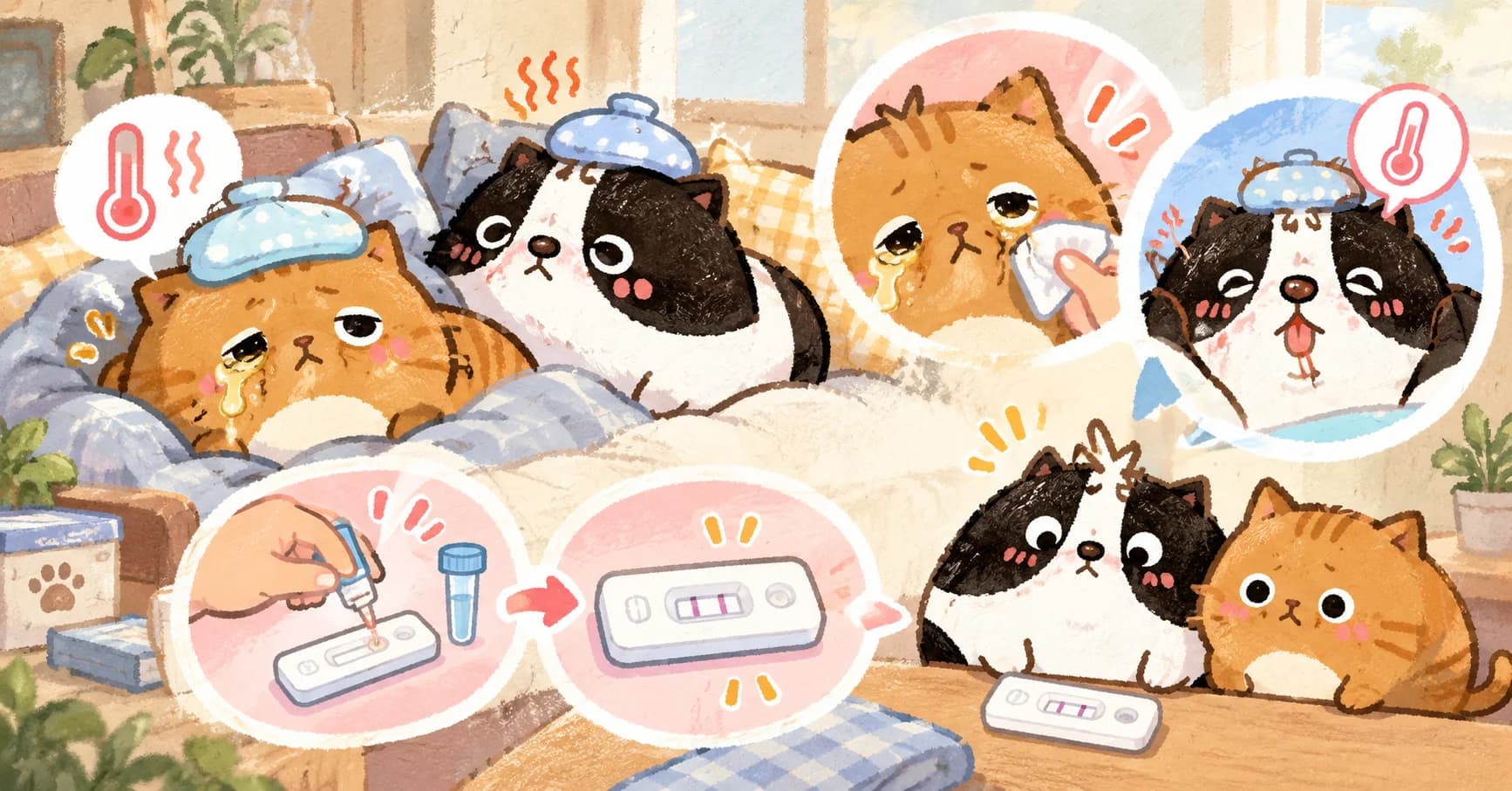 狗狗發燒、貓咪眼屎黃,快篩與 PCR 差在哪?什麼時候該驗?